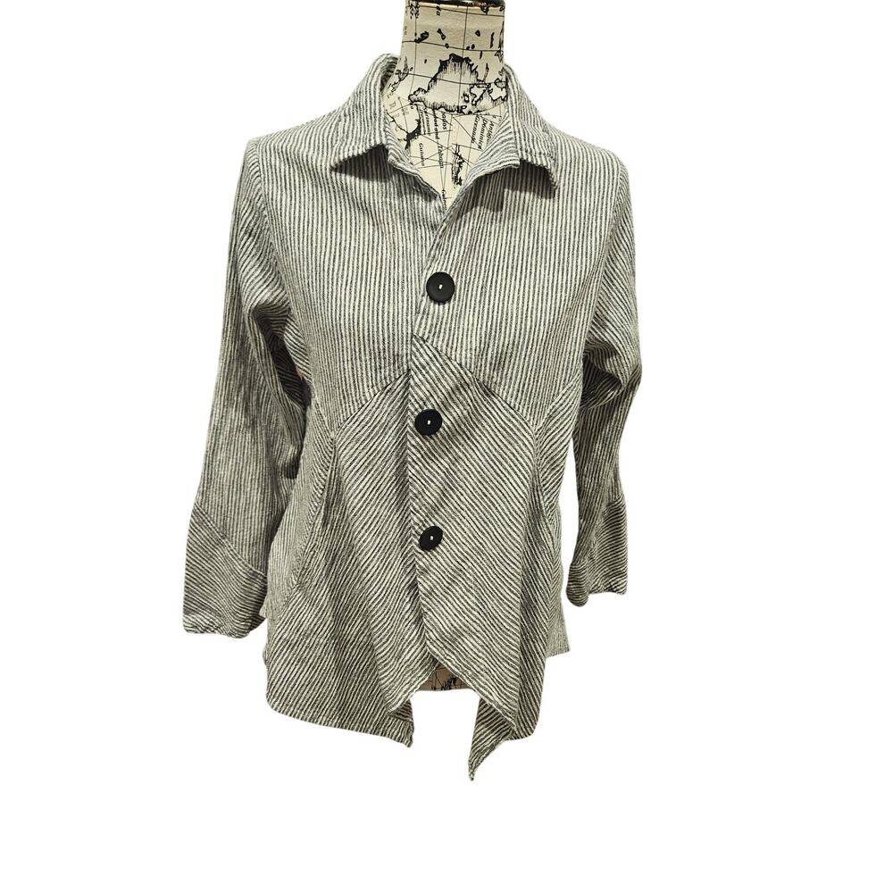 Mill valley clothing hobo linen button down cardigan shirt jacket womens medium